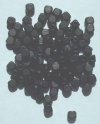 100 5mm Rounded Edge Black Cube Wood Beads
